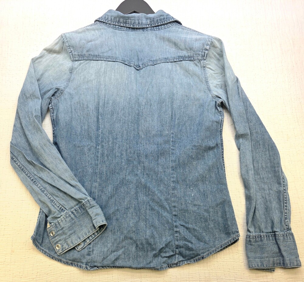 Gap 1969 Denim Shirt Light Blue Cotton Long Sleeve Casual